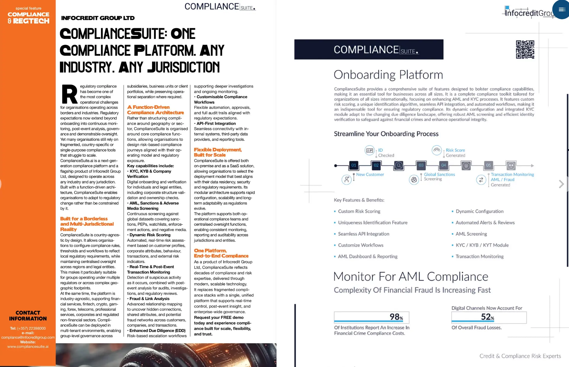 Infocredit Group featured in GOLD Magazine Special Feature on Compliance and RegTech