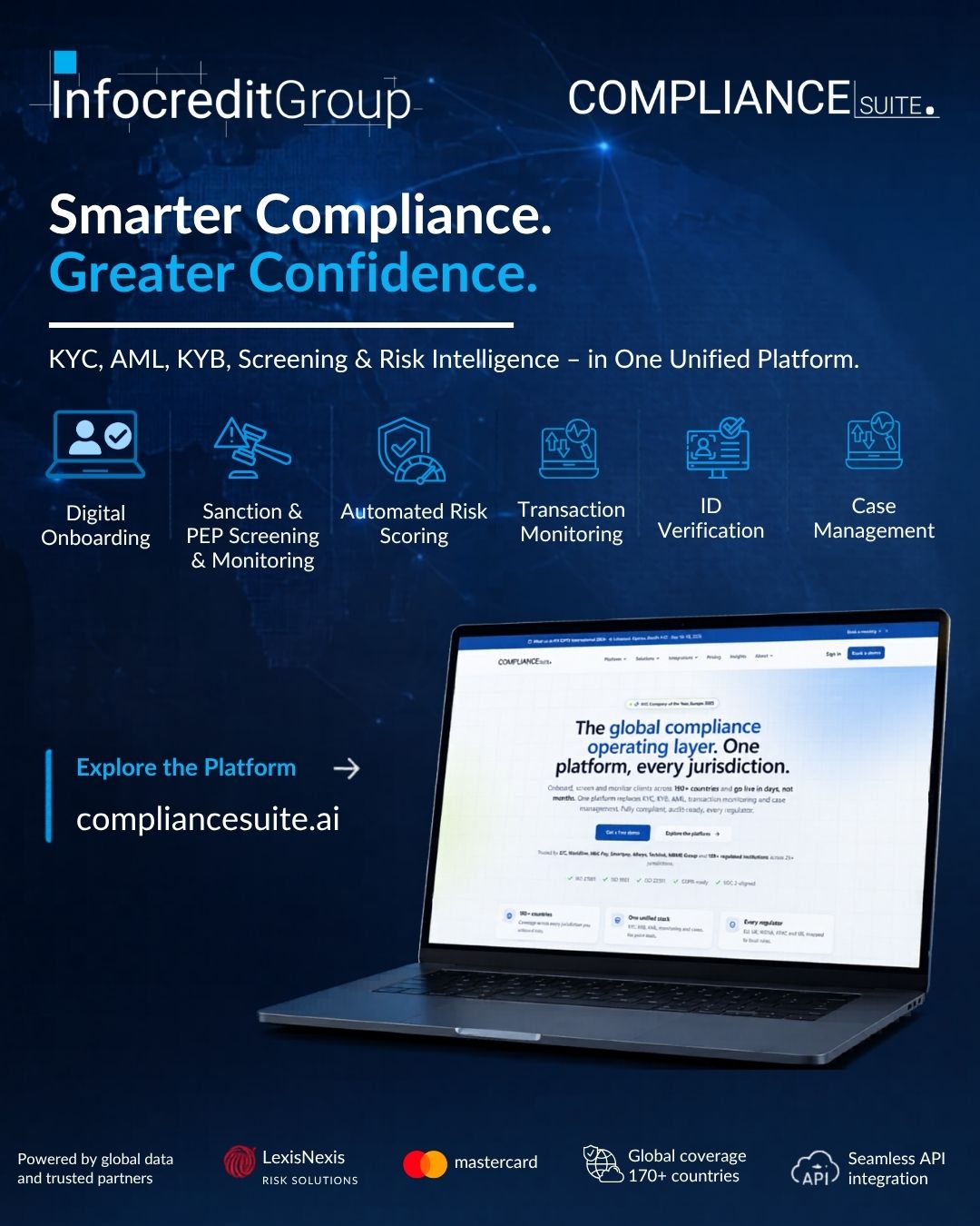 ComplianceSuite.ai new website showcasing a unified compliance operating infrastructure for regulated organisations