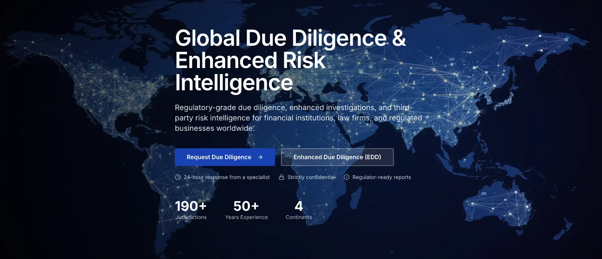 Due Diligence World global due diligence and risk intelligence platform