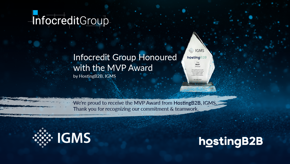 Infocredit Group receives the MVP Award from HostingB2B for partner excellence